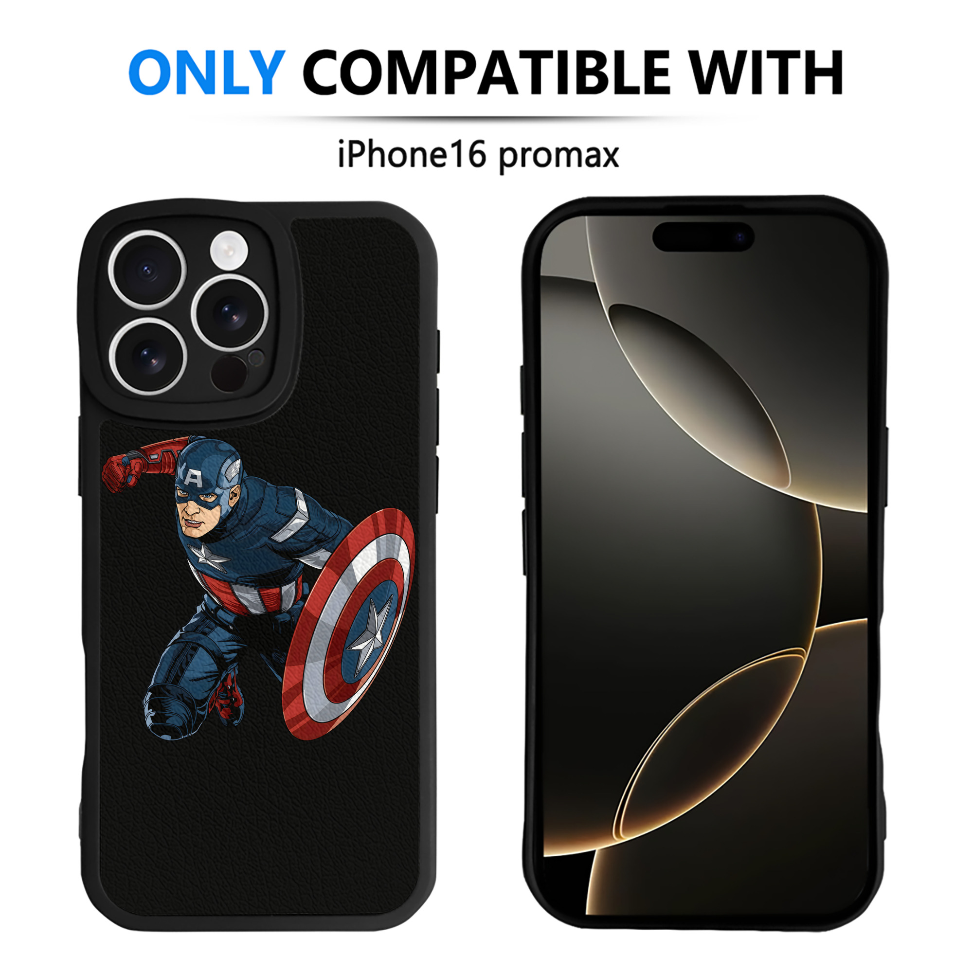 （画像用） アベンジャーズ The Avengers 【iPhone 16シリーズ対応】シリコンスマホケース（レザー調） 材質：シリコン